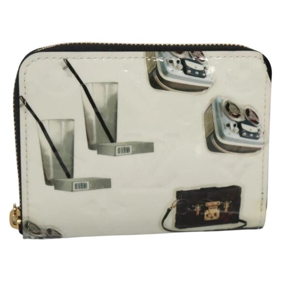 Louis Vuitton Handbags - LOUIS VUITTON Vernis Sticker Print Nicola Geschier White M50372 Auth 141690V